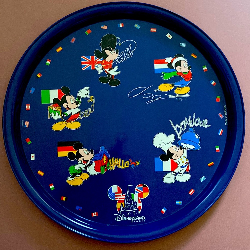 Disneyland Paris Serving Tray Collectable Vintage